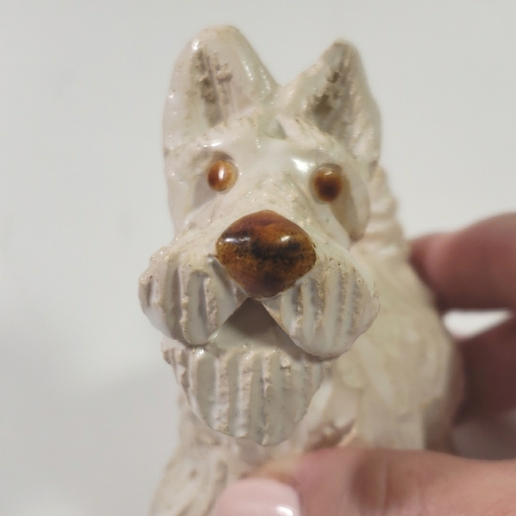 Artesania rinconada scotty westie shnauzer dog figurine signed - Picture 3 of 6